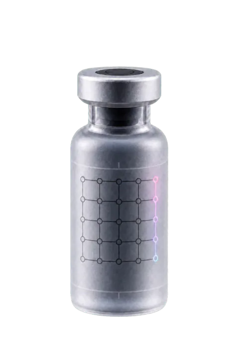 Front view of the MONARCH research vial